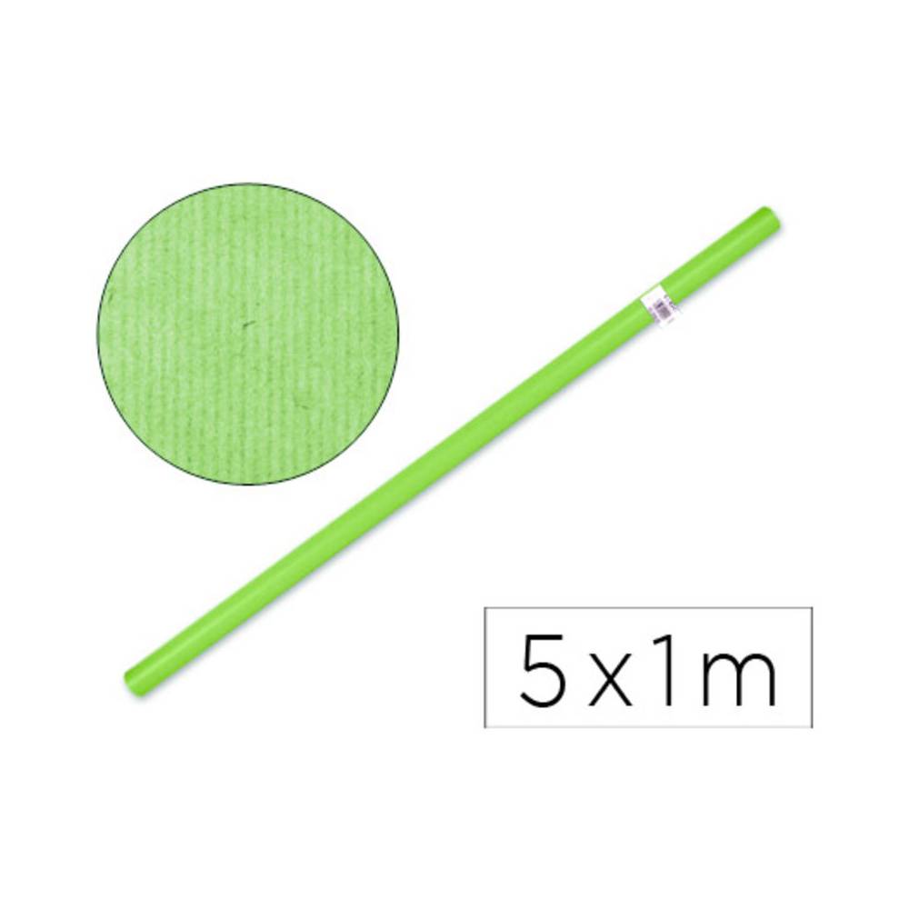 Papel kraft liderpapel verde rollo 5x1 mt