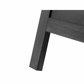 Pizarra negra liderpapel caballete doble cara de madera con superficie para rotuladores tipo tiza 55x85 cm