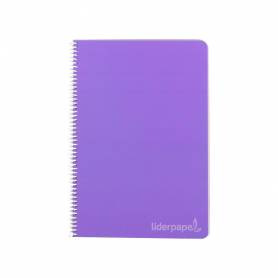 Cuaderno espiral liderpapel cuarto witty tapa dura 80h 75gr liso sin margen colores surtidos