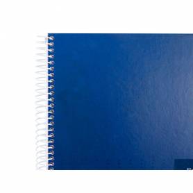 Cuaderno espiral liderpapel a4 crafty tapa forrada 80h 90 gr cuadro 4 mm con margen colores surtidos