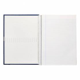 Cuaderno espiral liderpapel a4 crafty tapa forrada 80h 90 gr rayado horizontal con margen colores surtidos