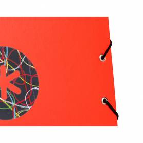 Carpeta liderpapel antartik gomas a4 3 solapas carton forrado trending color rojo