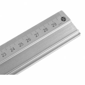 Regla liderpapel metalica aluminio 30 cm