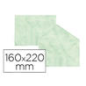 Sobre fantasia marmoleado verde 160x220 mm 90 gr paquete de 25