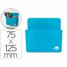 Cubilete portalapices liderpapel plastico magnetico azul 125x75x40 mm - CB01