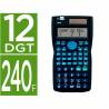 Calculadora liderpapel cientifica xf32 12 digitos 240 funciones con tapa solar y pilas color azul 156x85x20 - XF32