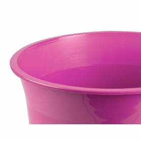 Papelera plastico liderpapel rosa opaco 13 litros 275x285 mm