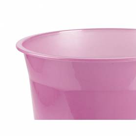 Papelera plastico liderpapel rosa translucido 13 litros 275x285 mm mm