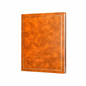 Album de fotos liderpapel anillas serie classic con 20 hojas autoadhesivas color marron