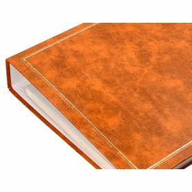 Album de fotos liderpapel anillas serie classic con 20 hojas autoadhesivas color marron