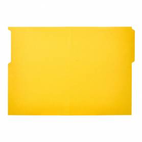 Subcarpeta cartulina liderpapel folio pestaña superior 240g/m2 color amarillo