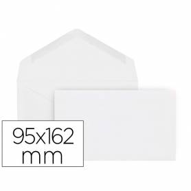 Sobre liderpapel blanco con fondo 95x162 mm engomado solapa de pico caja de 500 unidades - SO01