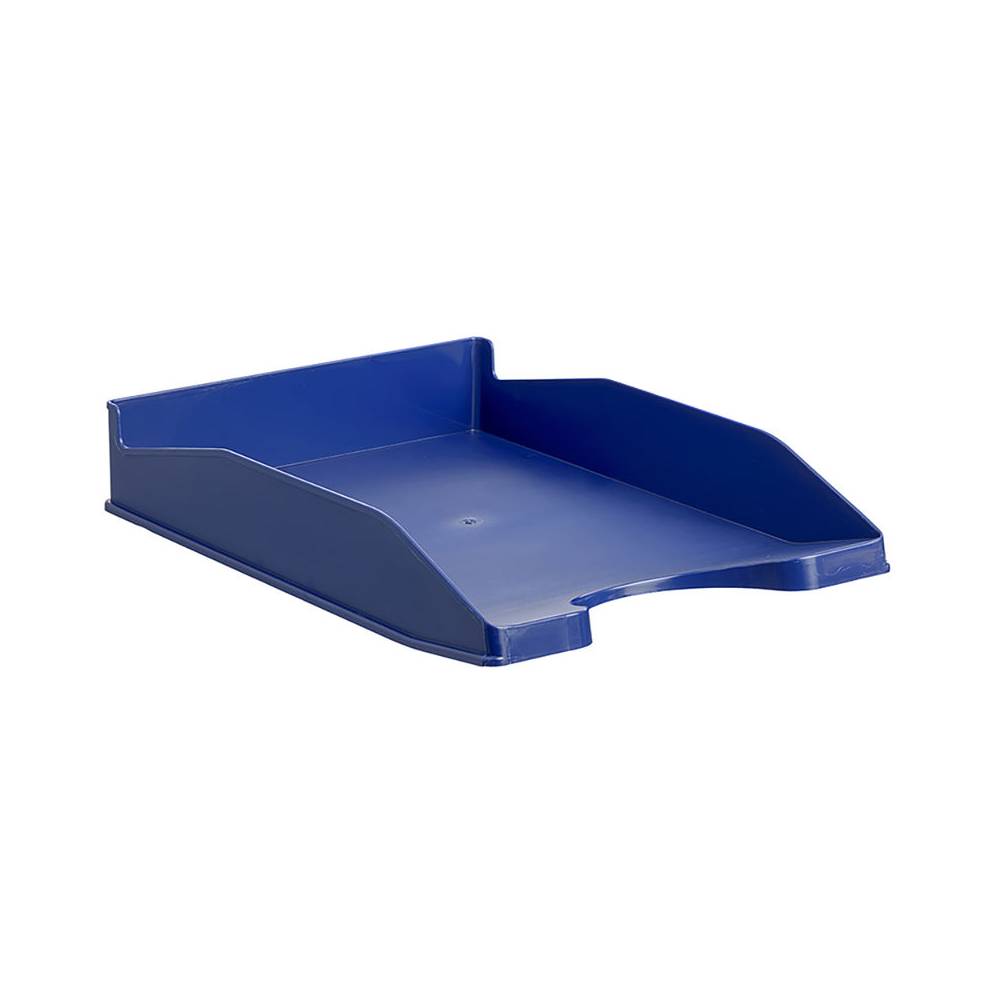 Bandeja sobremesa archivo 2000 ecogreen plastico 100% reciclada apilable formatos din a4 y folio color azul - 742 AZ