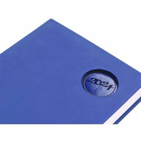 Agenda encuadernada liderpapel kilkis 17x24 cm 2024 dia pagina color azul papel 70 gr - 
