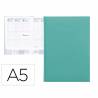 Agenda 2024 encuadernada liderpapel creta 15x21 cm semana vista color turquesa papel 70 gr
