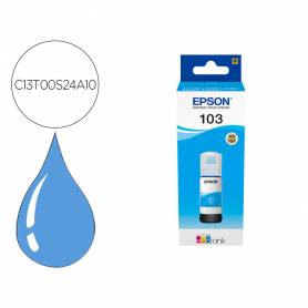 Tinta epson ecotank 103 l3110 3150 3151 5190 cian botella de 65 ml - C13T00S24A10