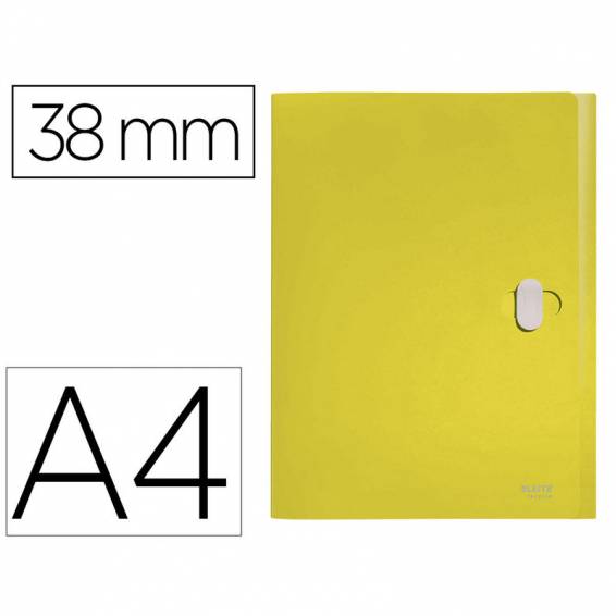 Carpeta de proyectos leitz recycle din a4 polipropileno lomo 38 mm amarillo - 46230015