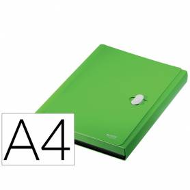 Carpeta leitz recycle clasificador fuelle polipropileno 5+1 compartimentos din a4 verde - 46240055