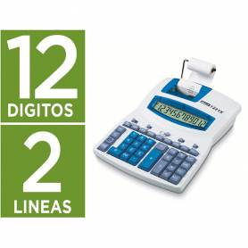 Calculadora ibico 1221x impresora pantalla lcd angulada papel 57 mm 12 digitos impresion bicolor - IB410055