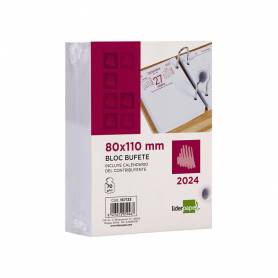 Bloc bufete liderpapel 2024 80x110 mm papel 70 gr texto en castellano - 
