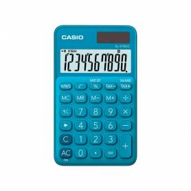 Calculadora casio sl-310uc-bu bolsillo 10 digitos tax +/- tecla color azul