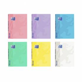 Libreta grapada oxford openflex tapa plastico din a4 48 hojas horizontal colores pastel surtidos - 400135784