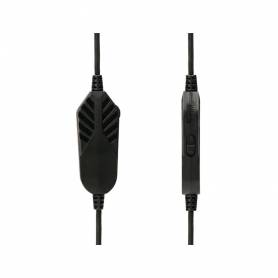 Auricular q-connect gaming con microfono ajustable e iluminacion led color negro - KF10095