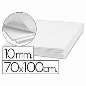 Carton pluma liderpapel blanco adhesivo 1 cara 70x100cm espesor 10 mm - LU18