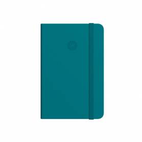 Cuaderno con gomilla antartik notes tapa dura a5 hojas cuadricula verde aguamarina 100 hojas 80 gr - TW44