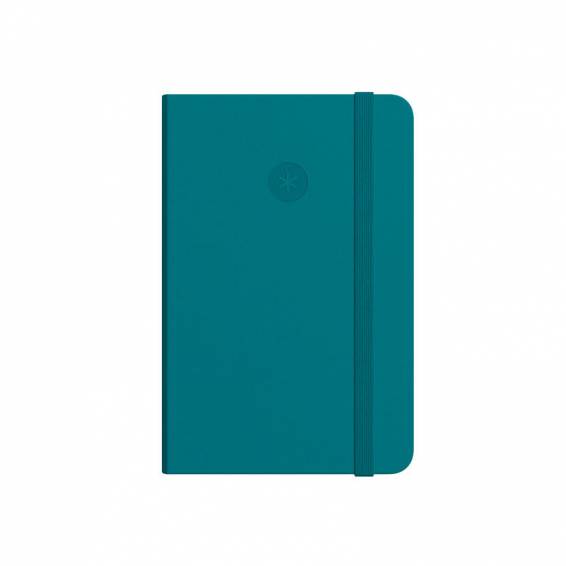Cuaderno con gomilla antartik notes tapa dura a6 hojas cuadricula verde aguamarina 100 hojas 80 gr - TW47