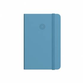 Cuaderno con gomilla antartik notes tapa dura a7 hojas lisas azul claro 80 hojas 80 gr fsc - TW84
