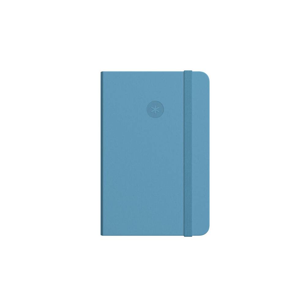Cuaderno con gomilla antartik notes tapa dura a7 hojas lisas azul claro 80 hojas 80 gr fsc - TW84