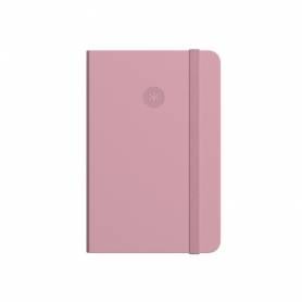 Cuaderno con gomilla antartik notes tapa dura a4 hojas puntos rosa pastel 100 hojas 80 gr fsc - TW86