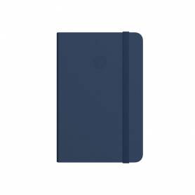 Cuaderno con gomilla antartik notes tapa blanda a6 hojas lisas azul marino 100 hojas 80 gr fsc - TX57
