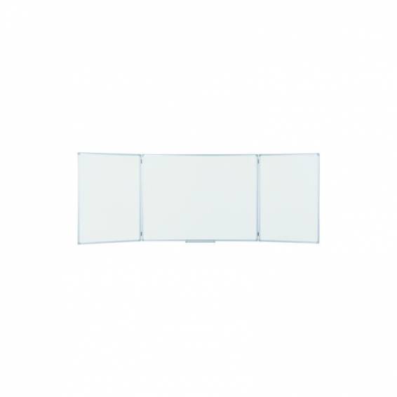 Pizarra blanca bi-office triptica eco magnetica acero lacado marco aluminio 90x60 cm - TR01020509790-999