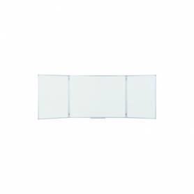 Pizarra blanca bi-office triptica eco magnetica acero lacado marco aluminio 120x90 cm - TR02020509790-999
