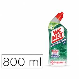 Limpiador de inodoros wc net gel energy desincrustante botella de 800 ml - 7000065