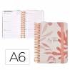 Agenda escolar 2024-2025 liderpapel classic my plans coral semana vista a6 - LP485