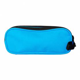 Bolso escolar portatodo antartik doble cremallera color azul 210x60x80 mm