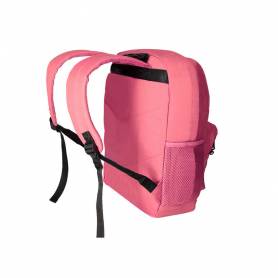 Cartera antartik mochila con asa y bolsillo frontal concremallera color coral 320x140x430 mm