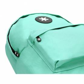 Cartera antartik mochila con asa y bolsillos con cremallera color verde menta 310x160x410 mm