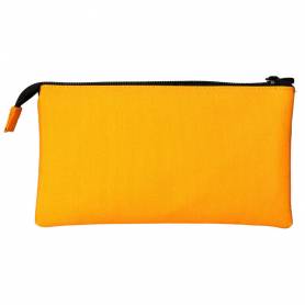 Bolso escolar portatodo antartik triple cremallera color mostaza 220x30x120 mm