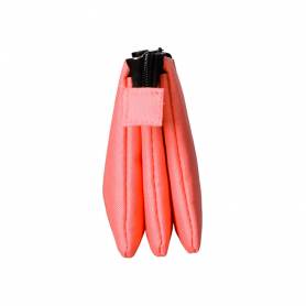 Bolso escolar portatodo antartik triple cremallera color coral 220x30x120 mm