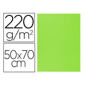 Cartulina lisa/rugosa 2 texturas 50x70 cm 220g/m2 verde
