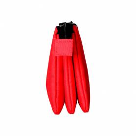 Bolso escolar portatodo antartik triple cremallera color rojo 220x30x120 mm