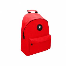 Cartera antartik mochila con asa y bolsillos con cremallera color rojo 310x160x410 mm