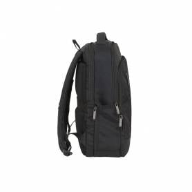 Mochila para portatil antartik 15,6/ con asa y 3 bolsillos exteriores adaptable a maleta color negro 290x440x150 mm