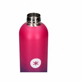 Botella portaliquidos antartik isotermica acero inoxidable libre de bpa colourful lila/rosa 750 ml