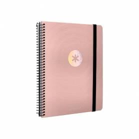 Agenda escolar antartik año 24 - 25 curso colección minimal pink semana vista a5