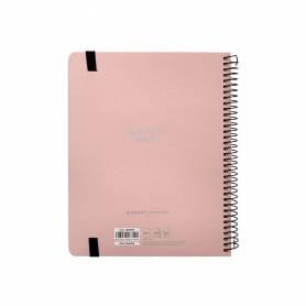 Agenda escolar antartik año 24 - 25 curso colección minimal pink día página a5